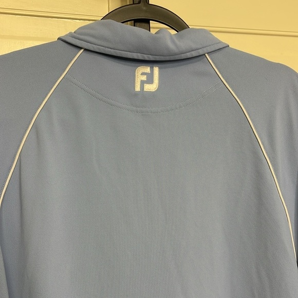 FootJoy FJ Men’s Blue Short Sleeve Golf Polo Shirt Polyester Size Large - Picture 7 of 11